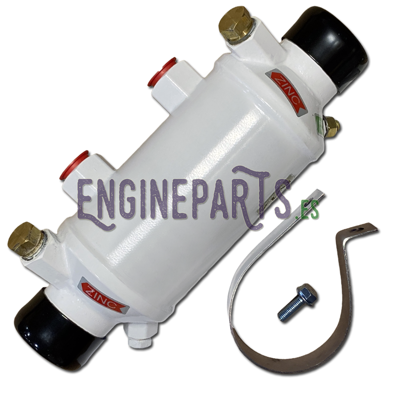 Oil Cooler for Cummins marine transmission on QSB5.9